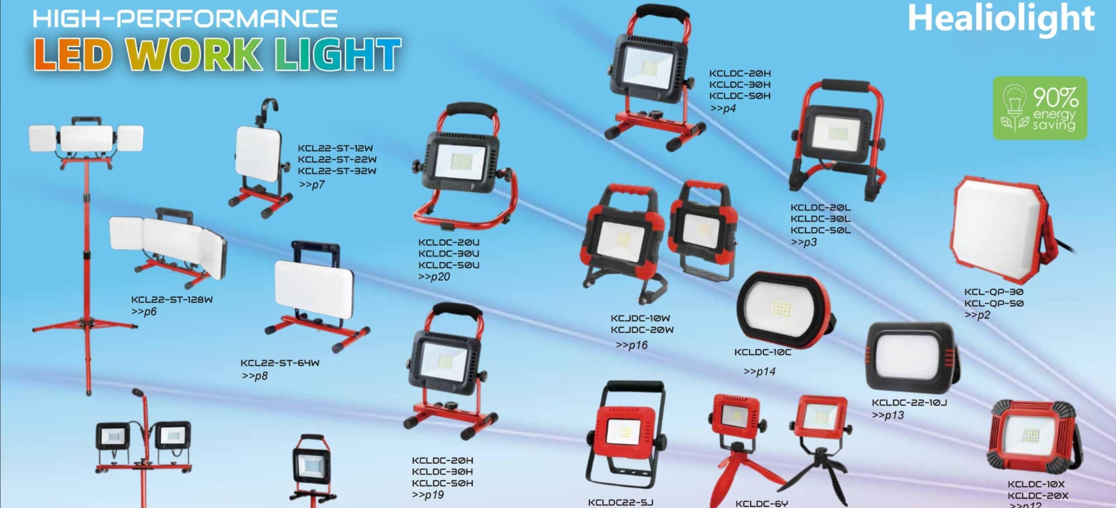 Wide range of LED work light