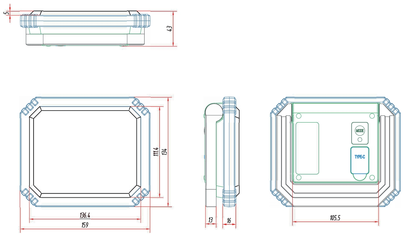 Rechargeable LED work light size drawing.png